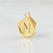 Dije Letra N 0.6gr / 3/4 in / Oro Amarillo 18K