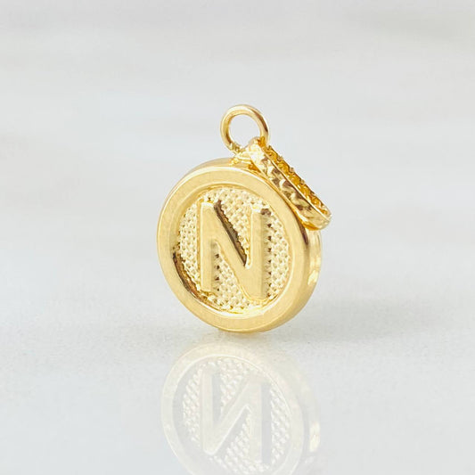Dije Letra N 0.6gr / 3/4 in / Oro Amarillo 18K