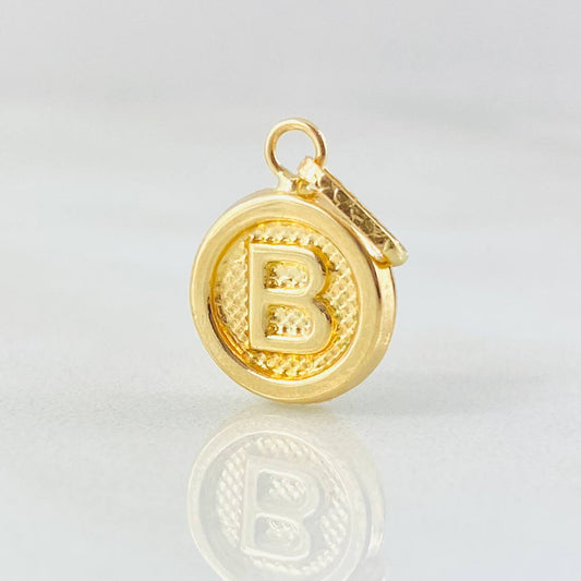 Dije Letra B 0.6gr / 3/4 in / Oro Amarillo 18K