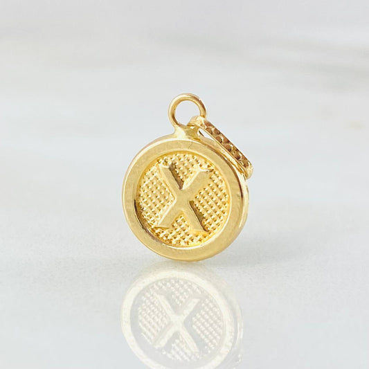 Dije Letra X 0.6gr / 3/4 in / Oro Amarillo 18K