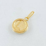 Dije Letra L 0.55gr / 3/4 in / Oro Amarillo 18K