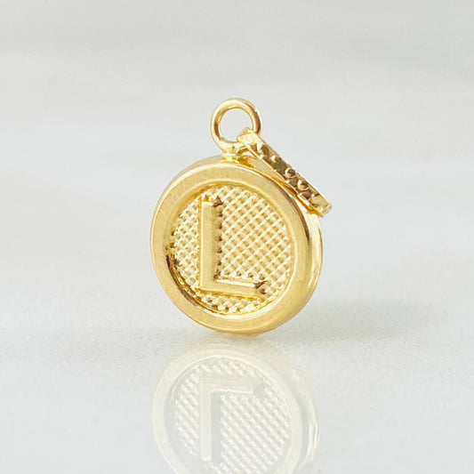 Pendant Letter L 0.55gr / 3/4 in / 18K Gold ©