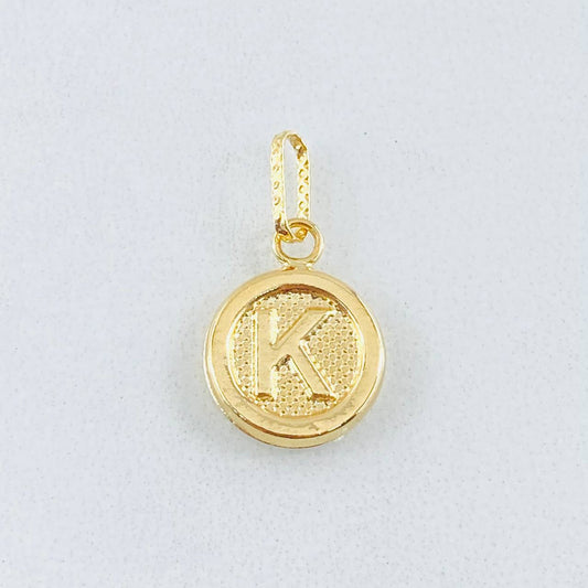 Pendant Letter K 0.6gr / 3/4 in / 18K Gold ©