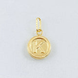 Dije Letra k 0.6gr / 3/4 in / Oro Amarillo 18K