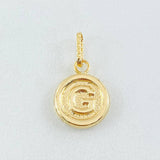 Dije Letra G 0.5gr / 3/4 in / Oro Amarillo 18K