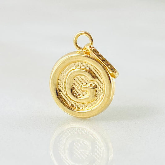 Dije Letra G 0.5gr / 3/4 in / Oro Amarillo 18K