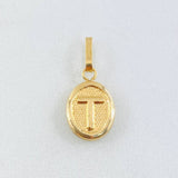 Dije Letra T 0.55gr / 3/4 in / Oro Amarillo 18K