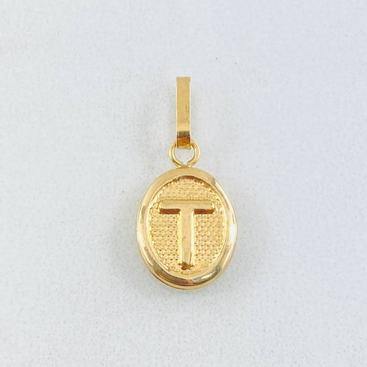 Dije Letra T 0.55gr / 3/4 in / Oro Amarillo 18K ©