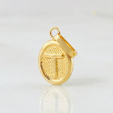 Dije Letra T 0.55gr / 3/4 in / Oro Amarillo 18K