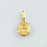 Dije Letra R 0.55gr / 3/4 in / Oro Amarillo 18K ©