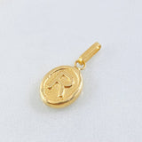 Dije Letra R 0.55gr / 3/4 in / Oro Amarillo 18K