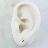 Topos Flor Trebol 0.65gr / Oro Amarillo 18K