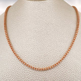 Cadena Ice 16gr / 23 3/4 in / Dos Oros Blanco Rosa +4 18K +