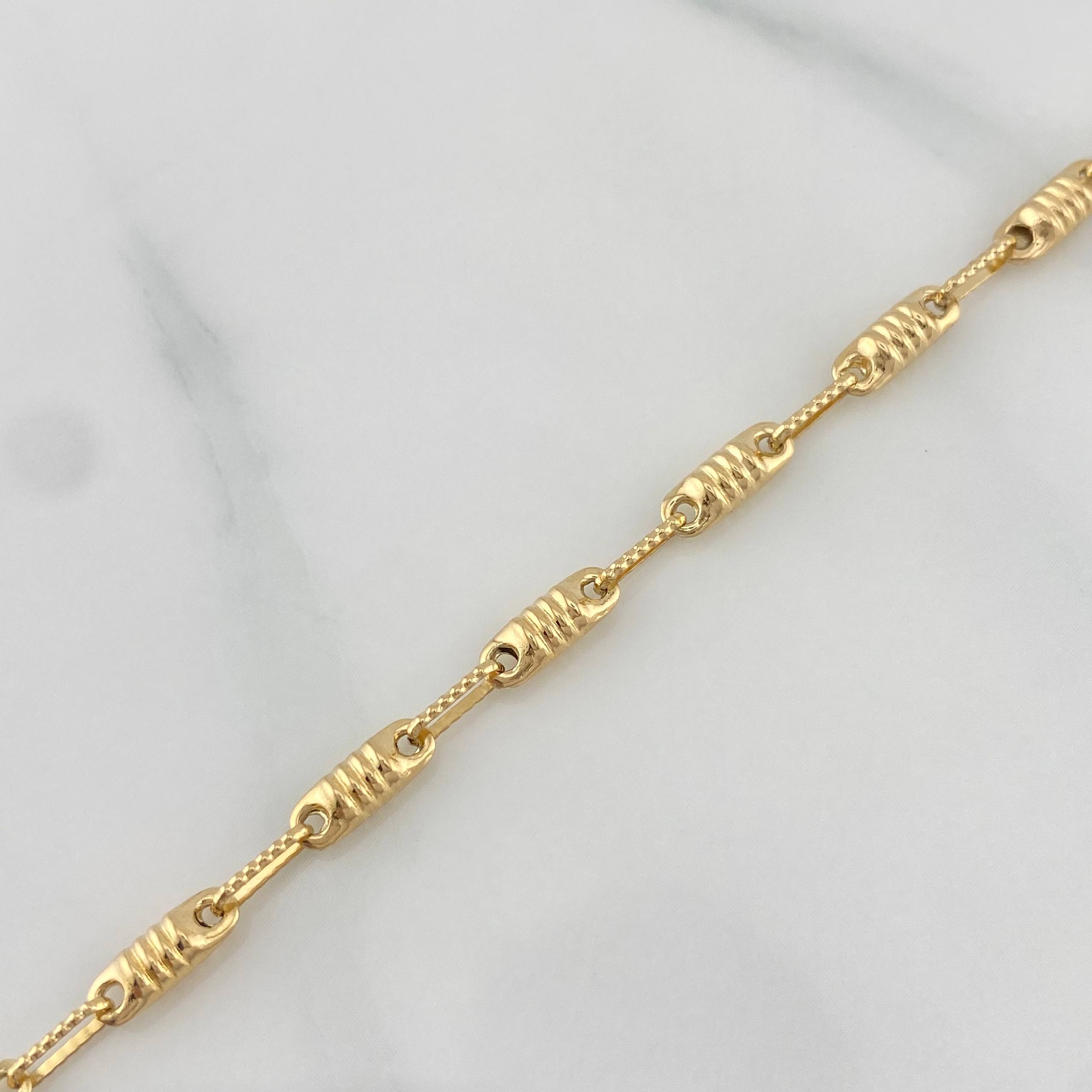 Bracelet Rustica Tornillo 3.75 g / 8 1/4 in / 1.2 mm Yellow Gold 18K