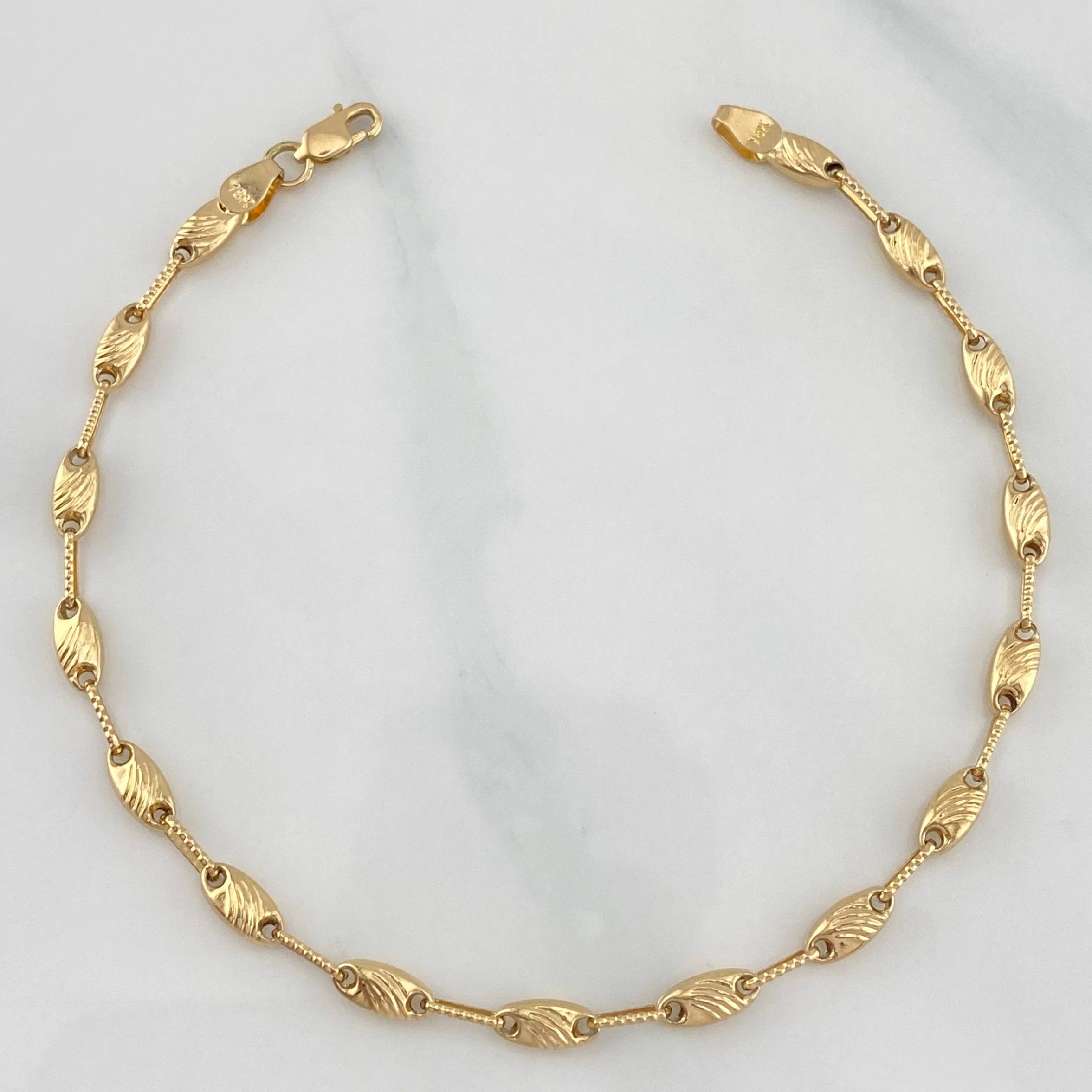 Pulso Rustico Paris 3.9 g / 8 1/4 in / 1.2 mm Oro Amarillo 18K