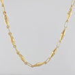 Cadena Rustica Dubai 10.5 g / 24 1/4 in / 1.1 mm Oro Amarillo 18K