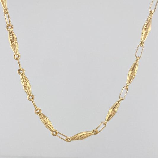 Cadena Rustica Dubai 10.5 g / 24 1/4 in / 1.1 mm Oro Amarillo 18K