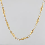 Cadena Rustica Dubai 10.5 g / 24 1/4 in / 1.1 mm Oro Amarillo 18K