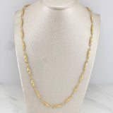 Cadena Rustica Dubai 10.5 g / 24 1/4 in / 1.1 mm Oro Amarillo 18K