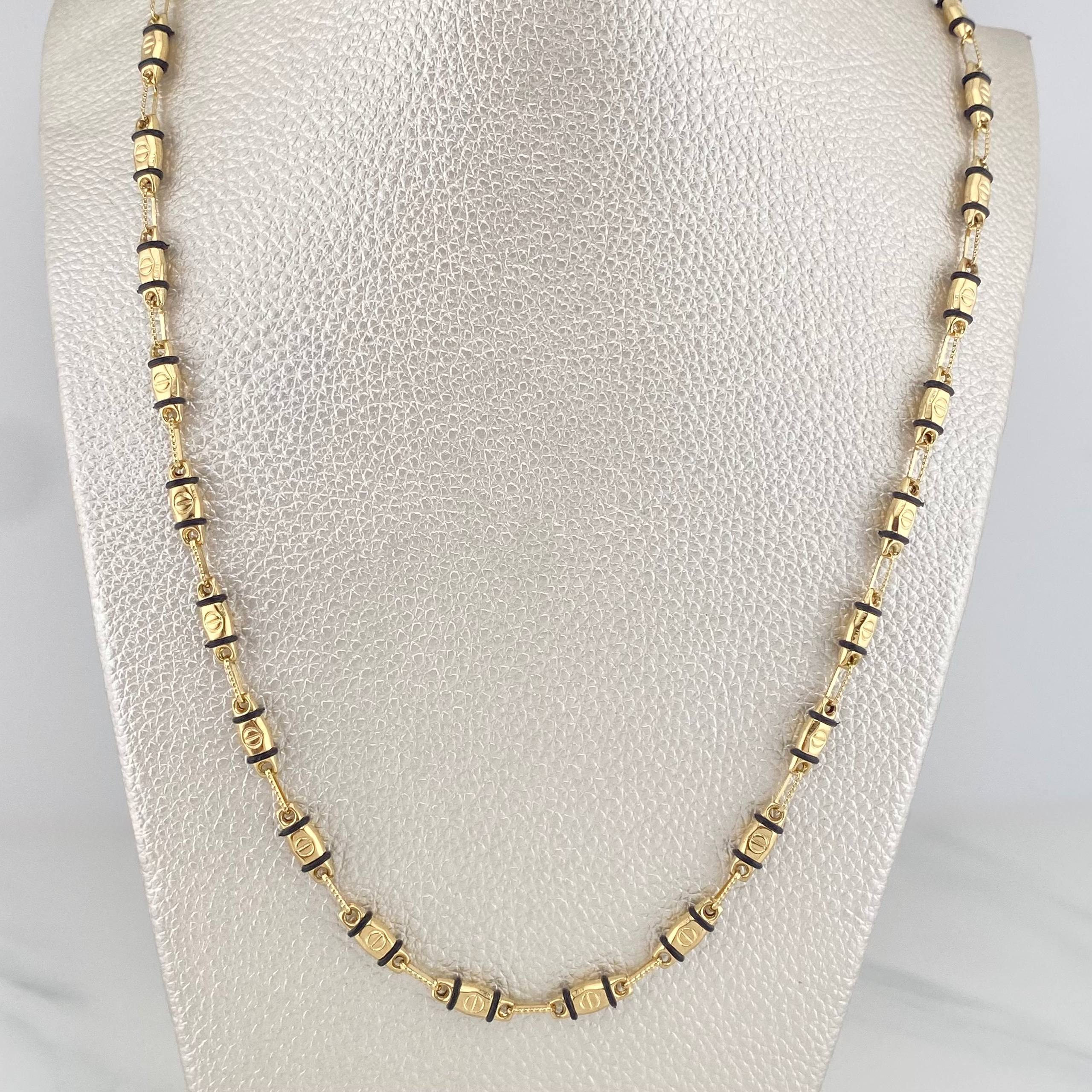 Cadena Rustica Tornillo 12.25 g / 23 3/4 in / 1.8 mm Oro Amarillo 18K