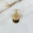 Pendant NY Cap 8.65gr / 4.2cm / White Zirconia Two Yellow White Gold ©