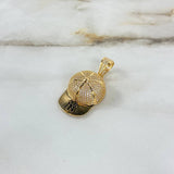 Pendant NY Cap 8.65gr / 4.2cm / White Zirconia Two Yellow White Gold ©