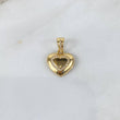 Pendant Heart 2.95gr / 2.4cm / White Zirconia Yellow Gold