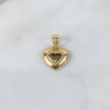 Pendant Heart 2.95gr / 2.4cm / White Zirconia Yellow Gold