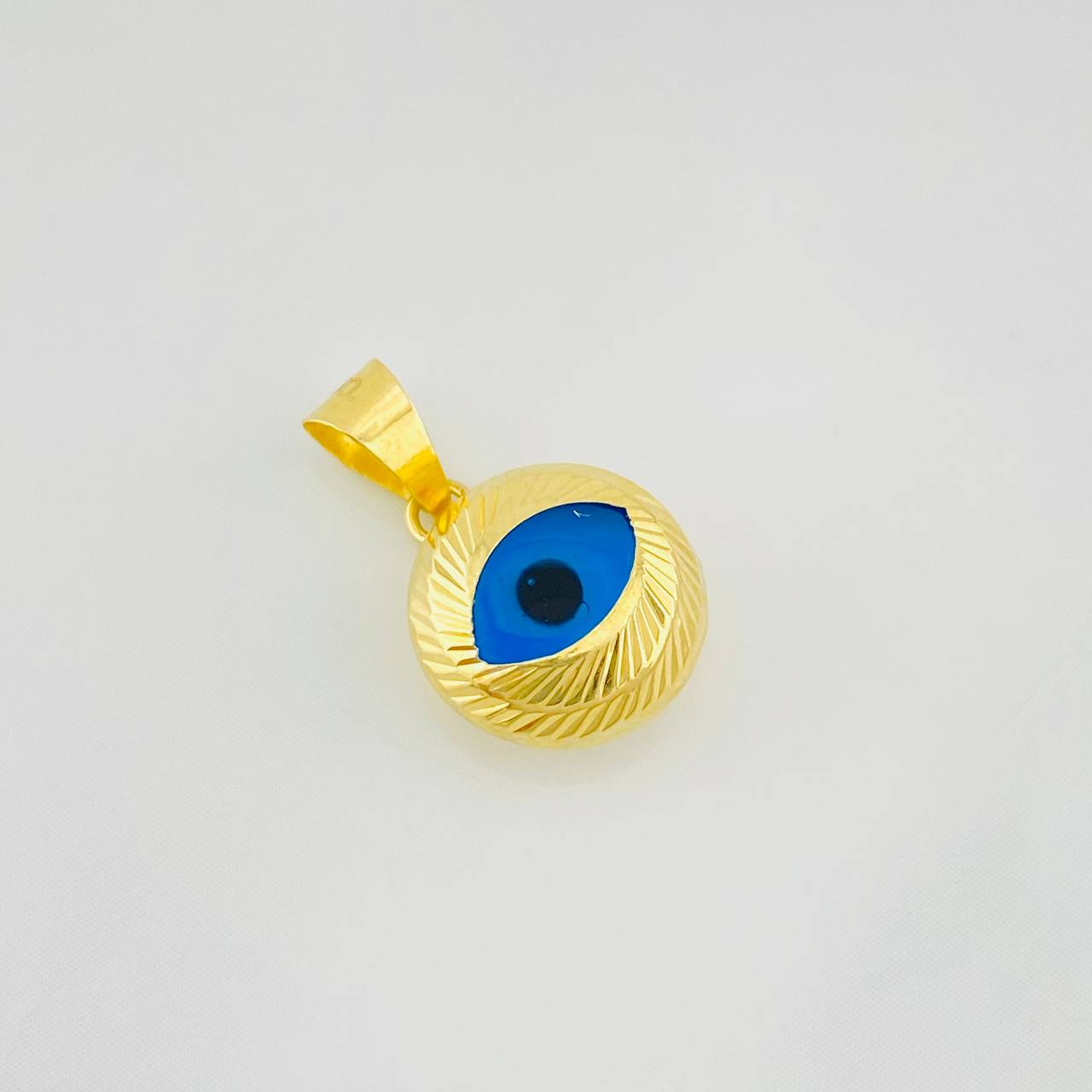 Dije Ojo Turco 1.05g / 3/4 in Oro Amarillo 18K