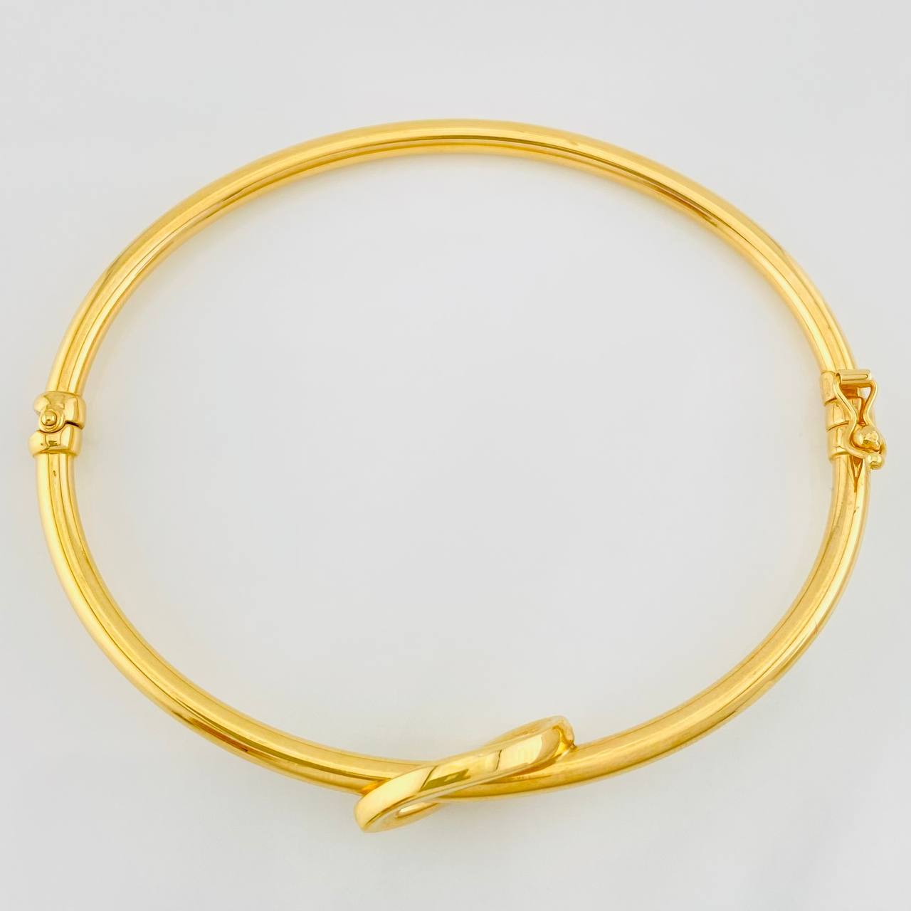 Pulso Aro Hoja 5.45g / 7 3/4 in / 3mm Oro Amarillo 18K