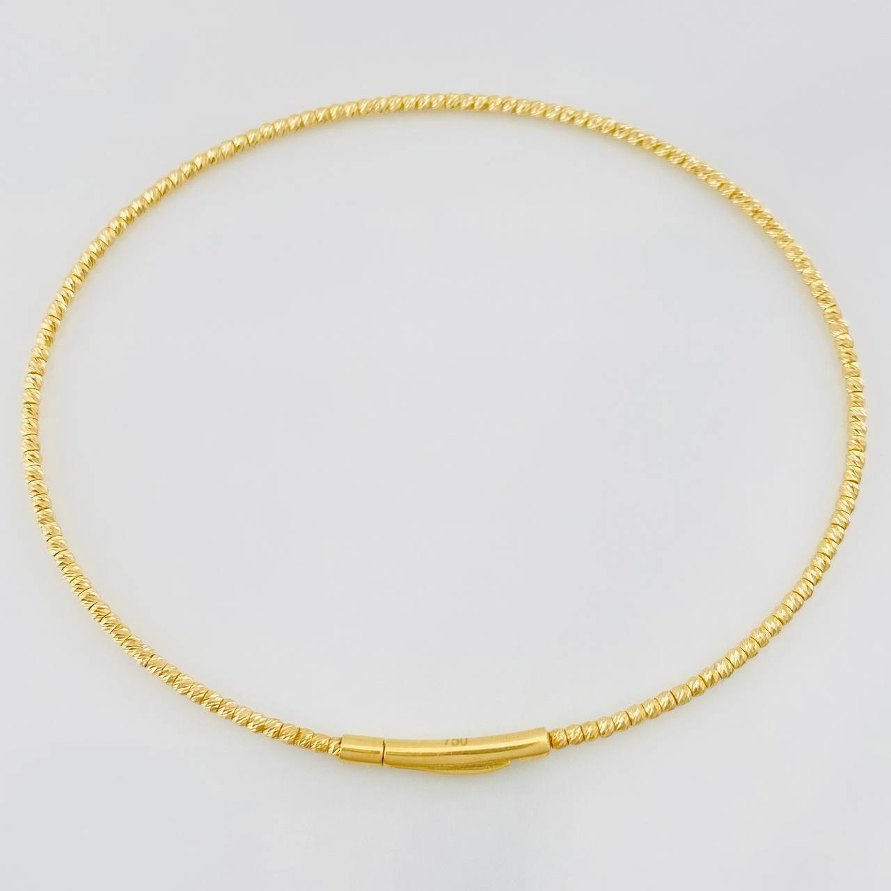 Pulso Aro Diamantado 2g / 6 3/4 in / 1.4mm Oro Amarillo 18K