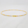 Bracelet Diamond Cut Hoop 1.75g / 6 3/4 in / 1.4mm Three Golds 18K