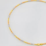 Bracelet Diamond Cut Hoop 1.75g / 6 3/4 in / 1.4mm Three Golds 18K