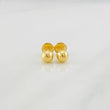Plain Bead Stud Earrings 0.55g / in / 5mm Yellow Gold 18K