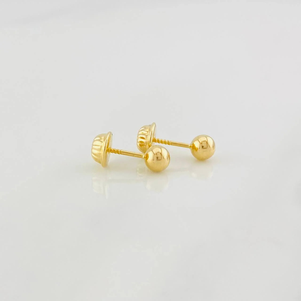 Topos Bola Lisa 0.5g / in / 5mm Oro Amarillo 18K