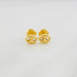 Stud Earrings GC 0.5g / in / 4.7mm Yellow Gold 18K