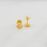 Stud Earrings GC 0.5g / in / 4.7mm Yellow Gold 18K
