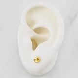 Stud Earrings GC 0.5g / in / 4.7mm Yellow Gold 18K