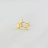 Stud Earrings GC 0.4g / in / 3.4mm Yellow Gold 18K