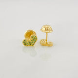 Heart Stud Earrings 0.7g / in / 4.7mm 18K Yellow Gold