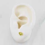 Heart Stud Earrings 0.7g / in / 4.7mm 18K Yellow Gold
