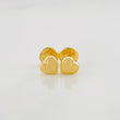Heart Stud Earrings Dotted 0.5g / in / 5mm 18K Yellow Gold