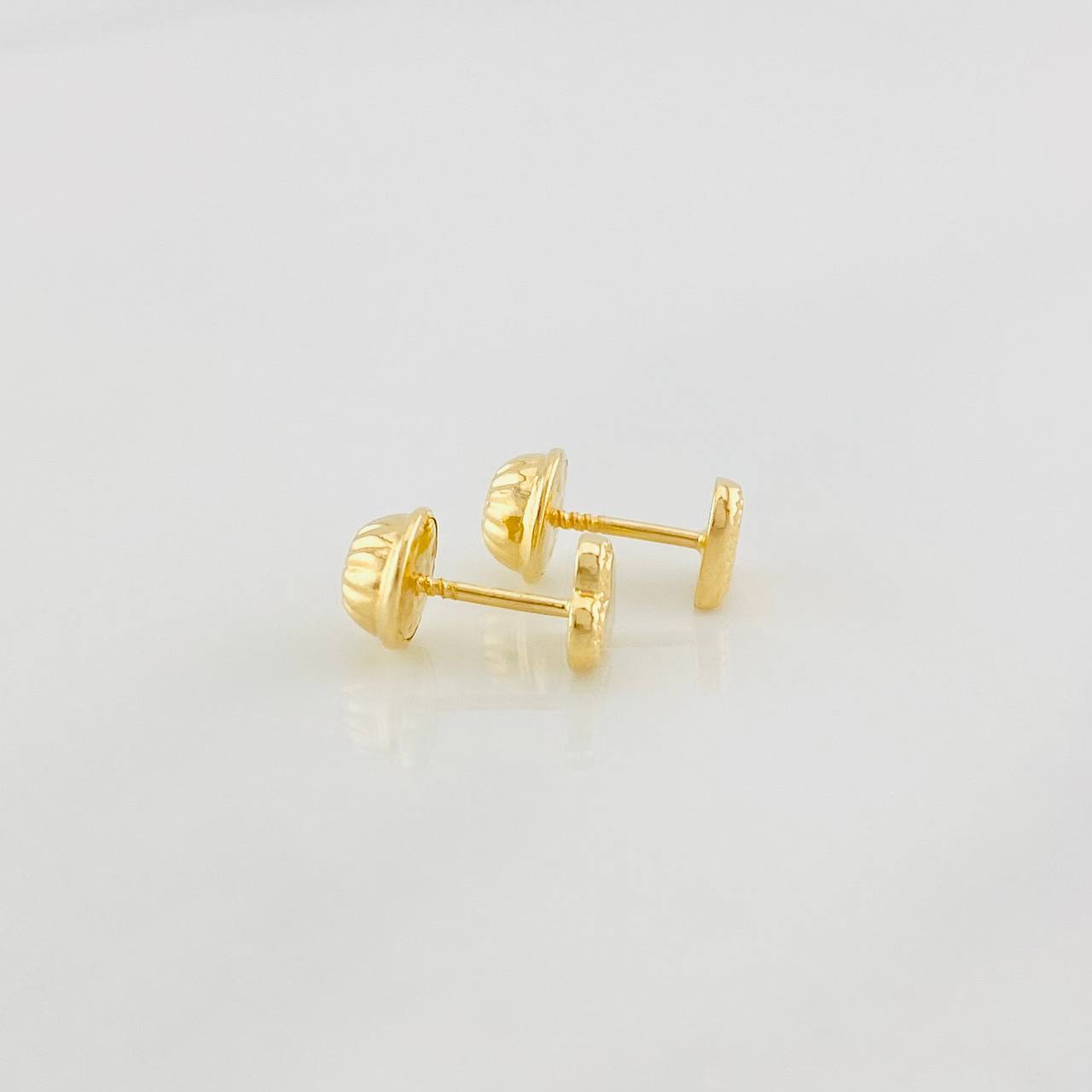 Heart Stud Earrings Dotted 0.5g / in / 5mm 18K Yellow Gold