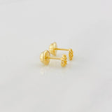 Heart Silhouette Stud Earrings 0.55g / in / 4.5mm 18K Yellow Gold