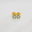 Heart Silhouette Stud Earrings 0.55g / in / 4.3mm 18K Yellow Gold