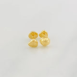 Heart Stud Earrings 0.5g / in / 5.1mm 18K Yellow Gold
