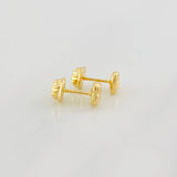 Heart Stud Earrings 0.5g / in / 5.1mm 18K Yellow Gold