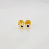 Flower Stud Earrings 0.5g / in / 4.2mm 18K Yellow Gold
