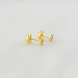 Flower Stud Earrings 0.5g / in / 4.2mm 18K Yellow Gold