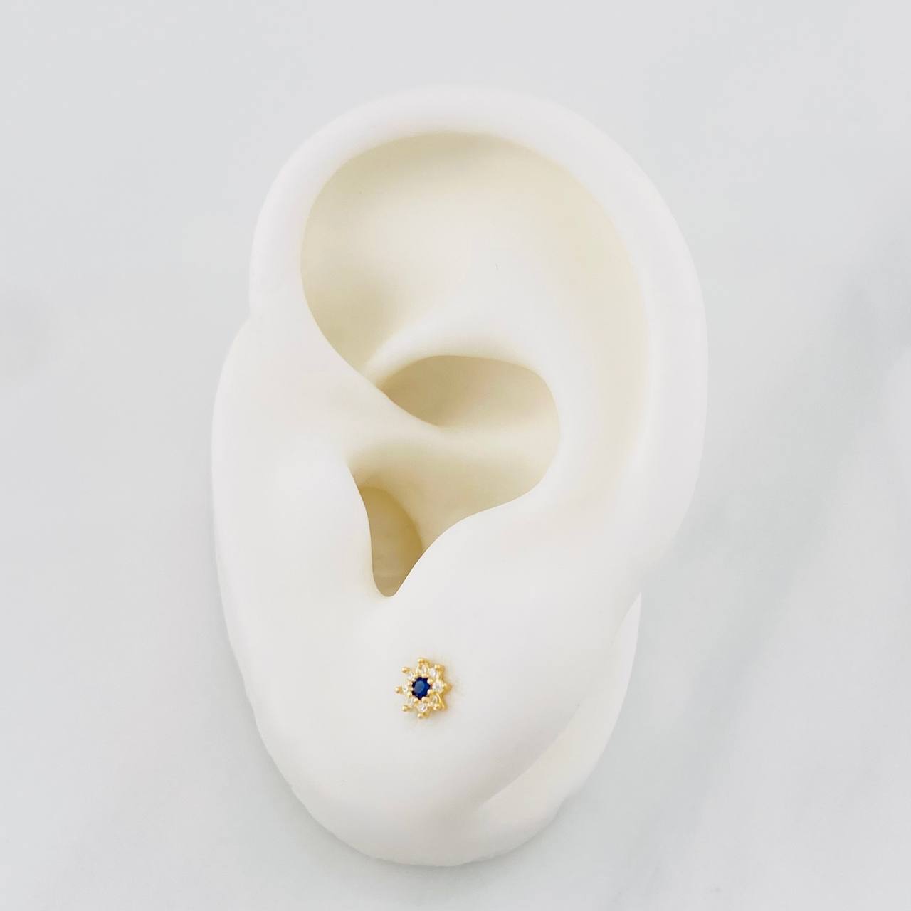 Flower Stud Earrings 0.5g / in / 4.2mm 18K Yellow Gold